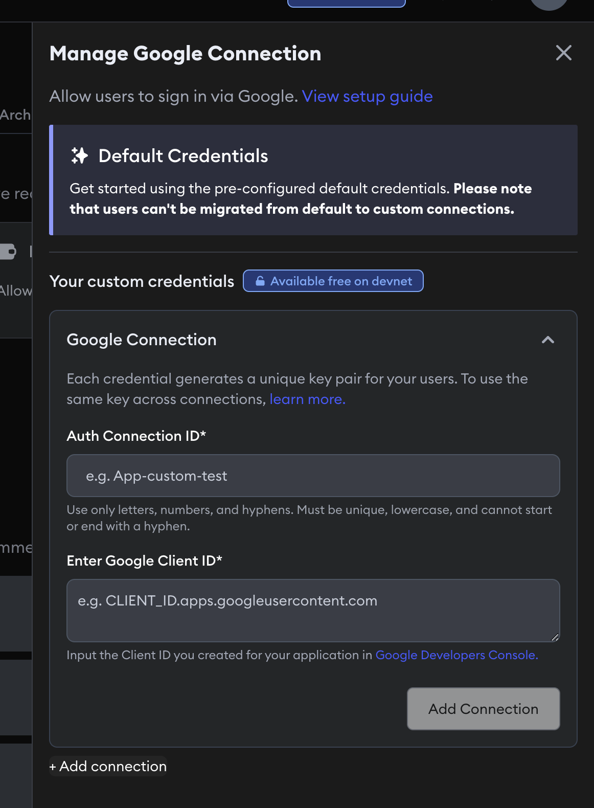Google Connection